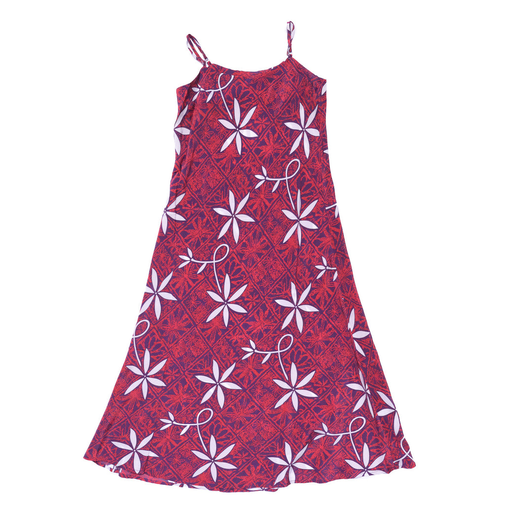 Women's Blue Hawaii Slip Dress - Red