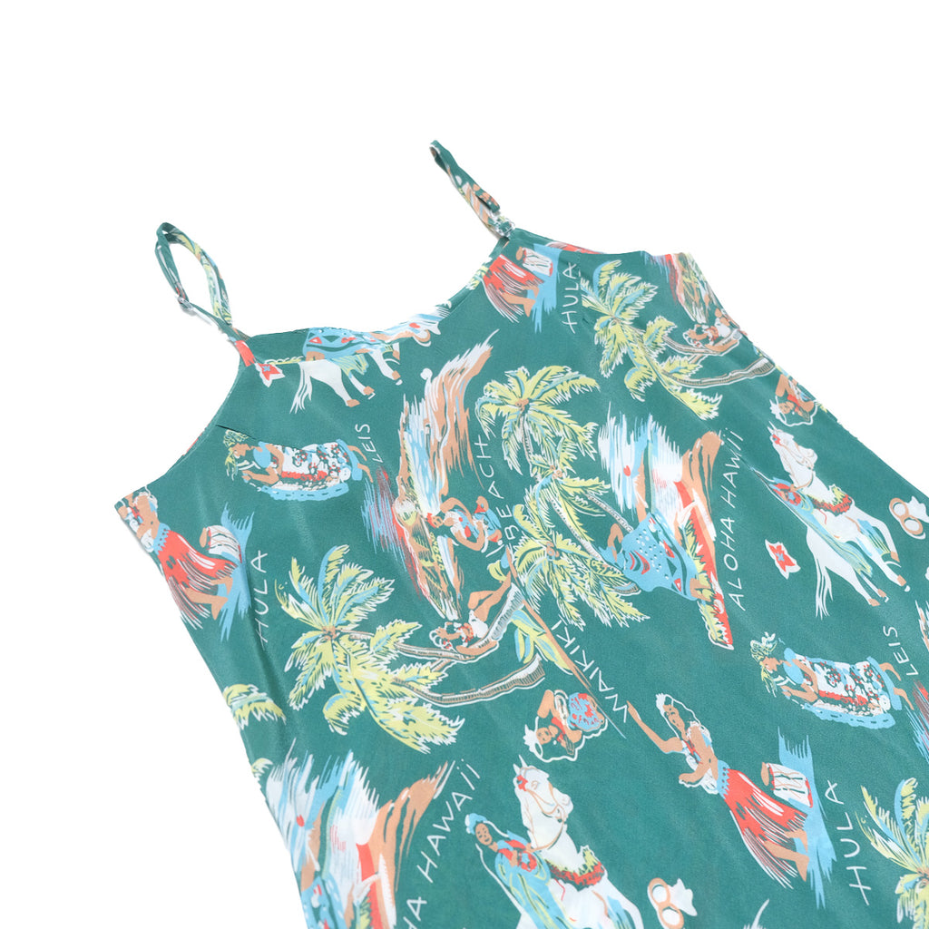 Women's Pau Rider Slip Dress - Green