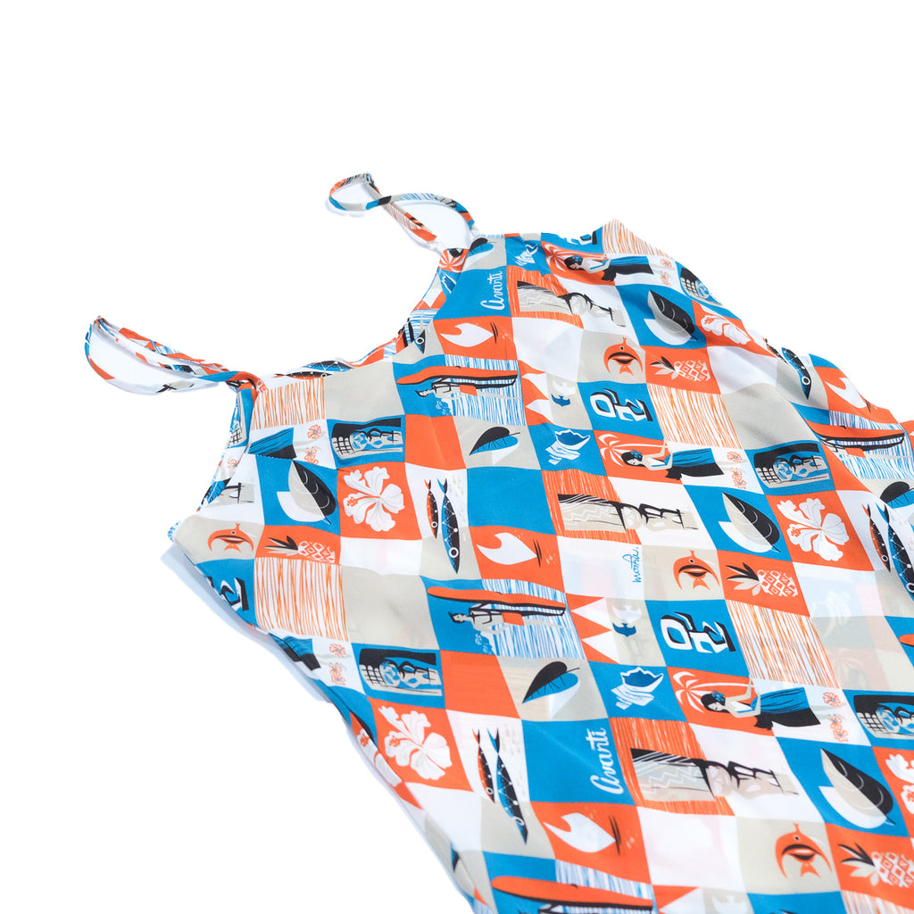 Women's Mookie Sato x Avanti "Fly to Hawaii" Slip Dress - Blue