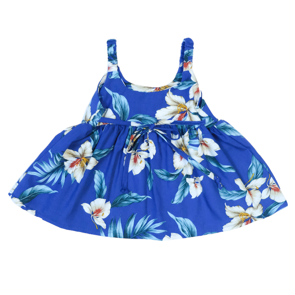 Girl's 'Okika Elastic Strap Sun Dress - Blue