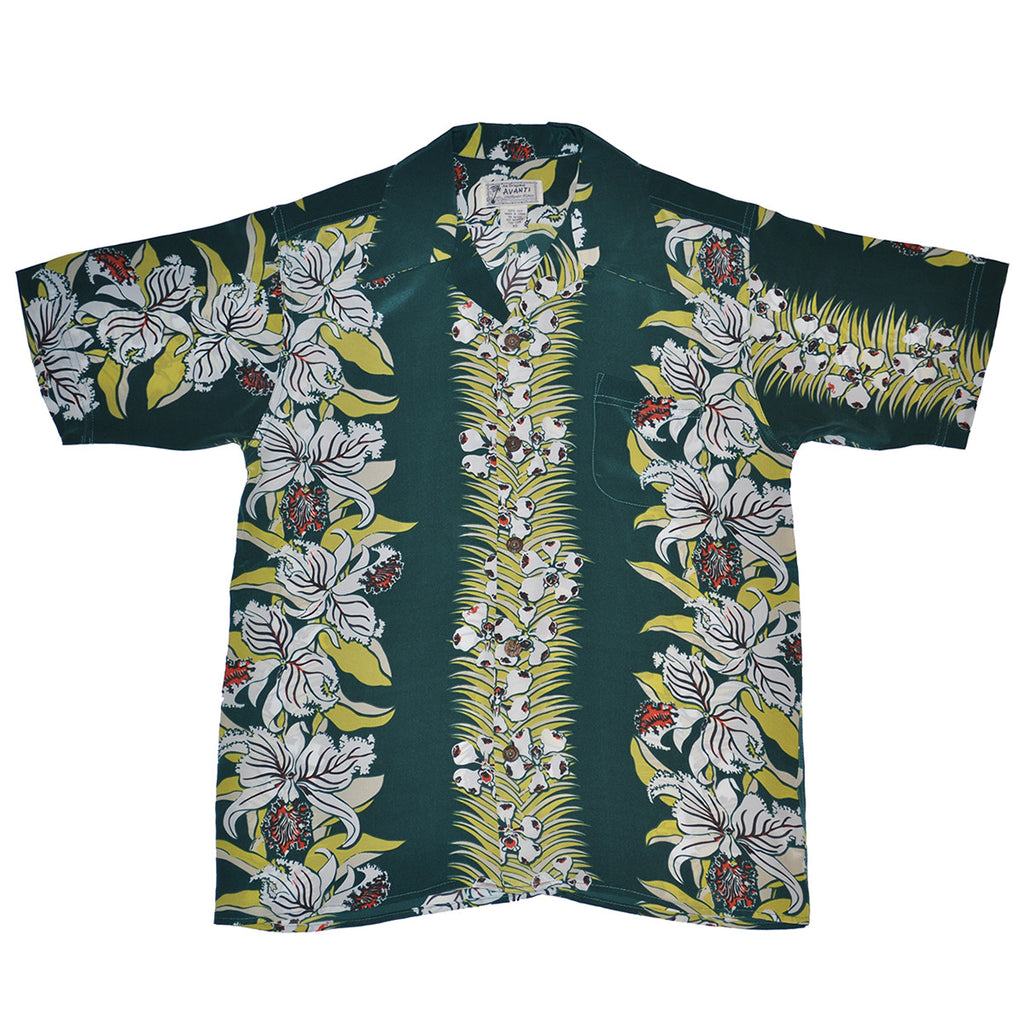 Junior Orchid Panel Hawaiian Shirt
