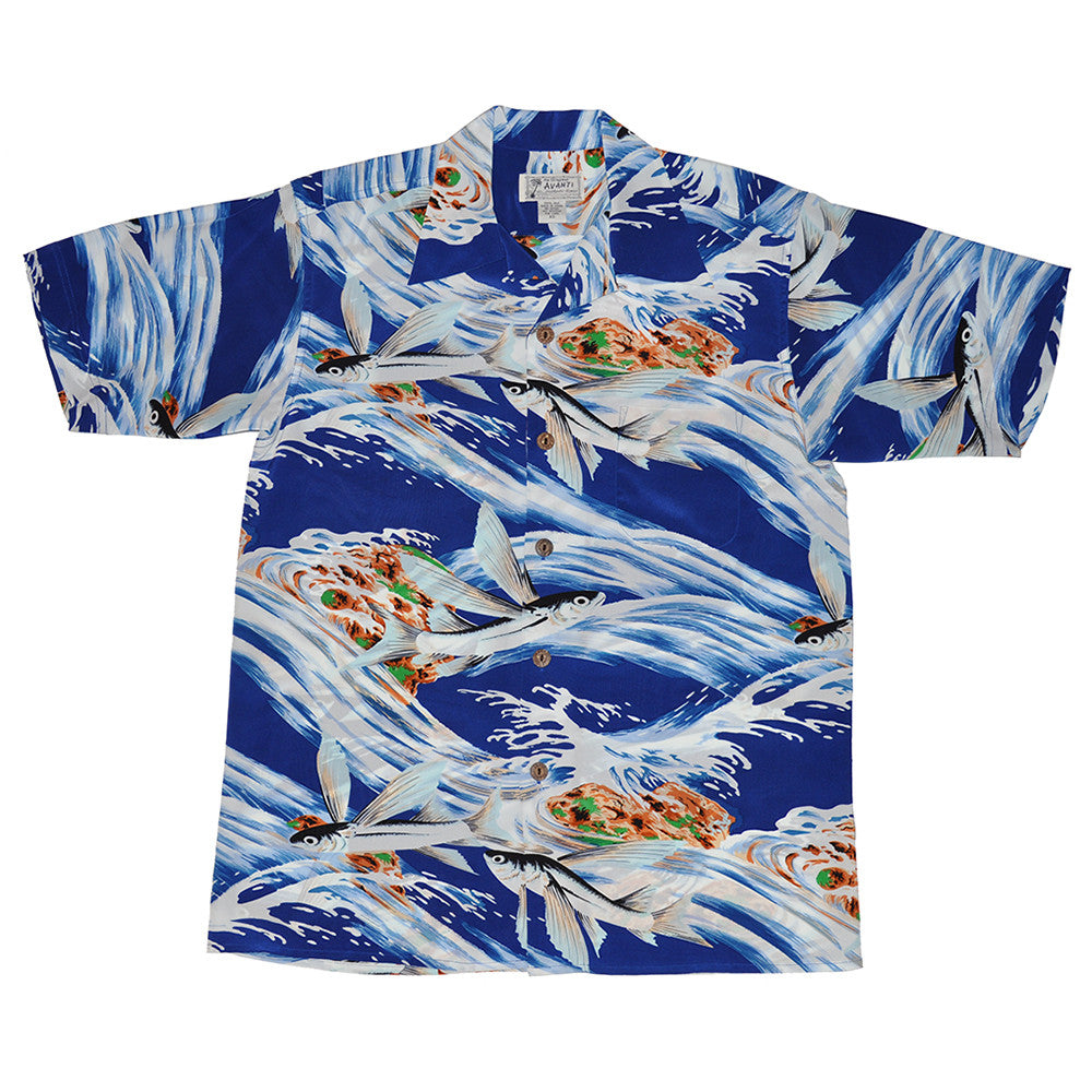 Men's Flying Fish Hawaiian Shirt