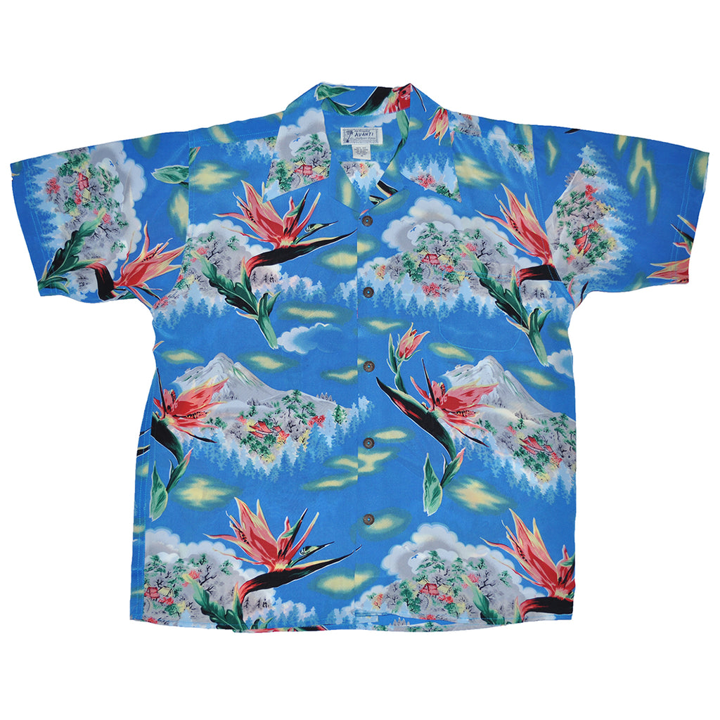 Junior Paradise Summit Hawaiian Shirt - Blue