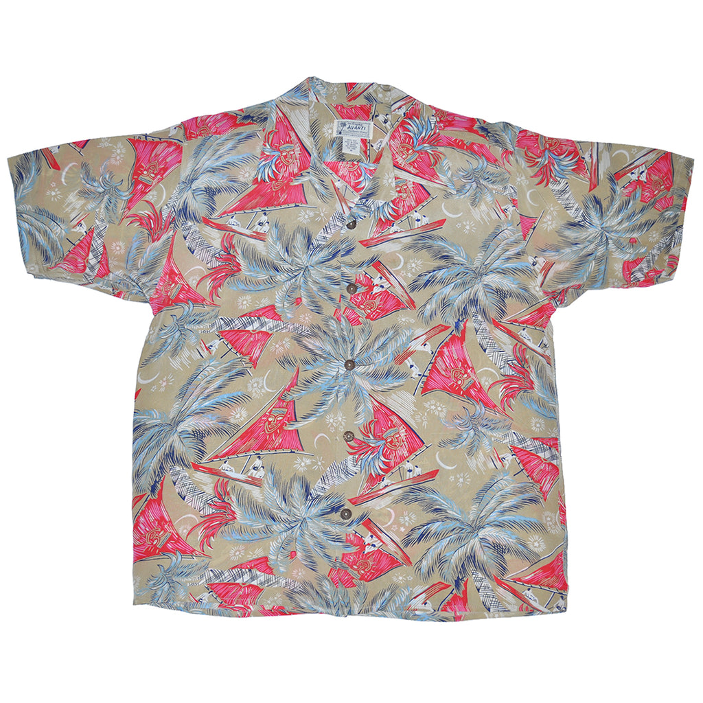Junior Wayfinders Hawaiian Shirt - Tan
