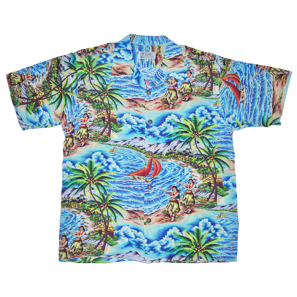 Men's Homecoming Hawaiian Shirt - Blue