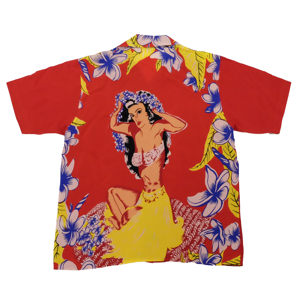 Men's Hawaiian Maiden Hawaiian Shirt - Red