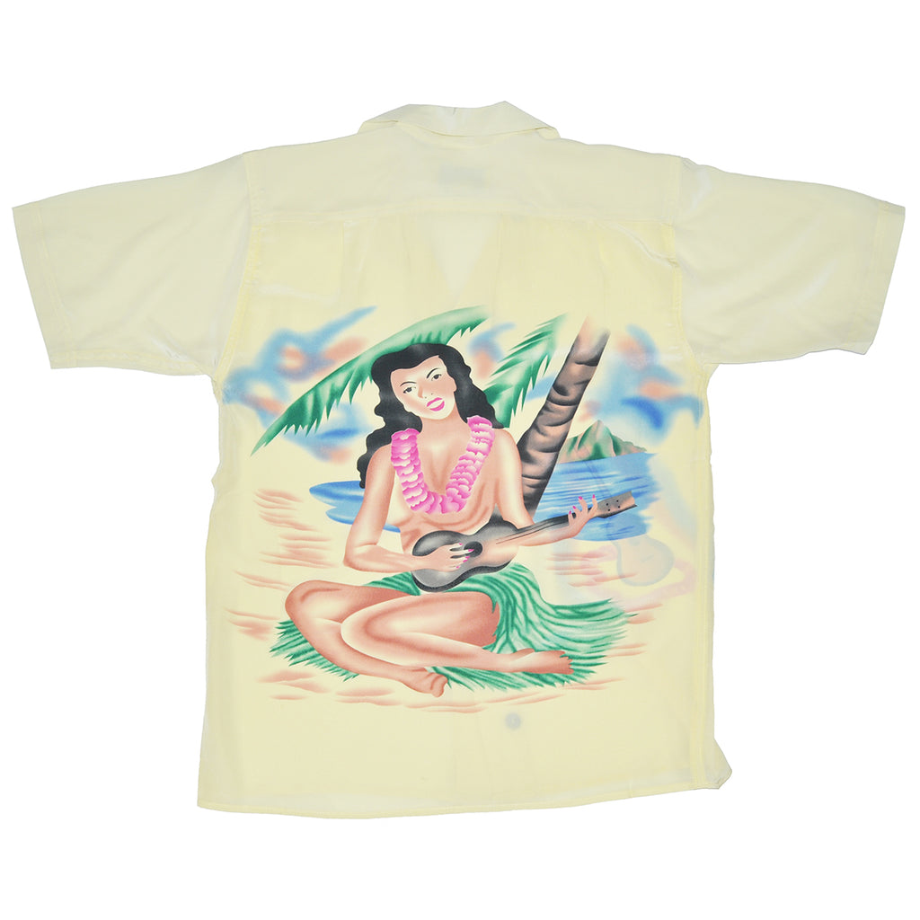 Men's Hula Girl Hawaiian Shirt - Back