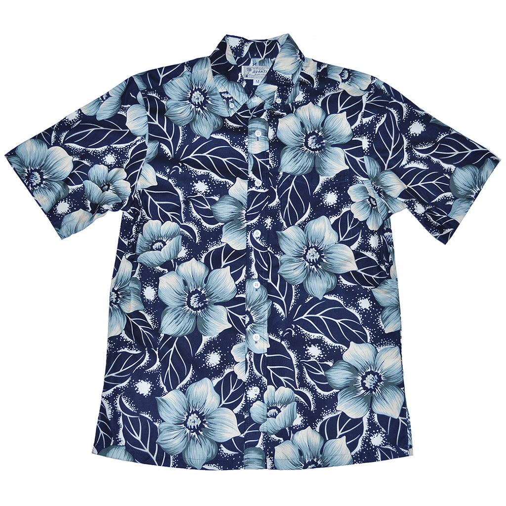 Men's Pua Aloha Shirt - Navy