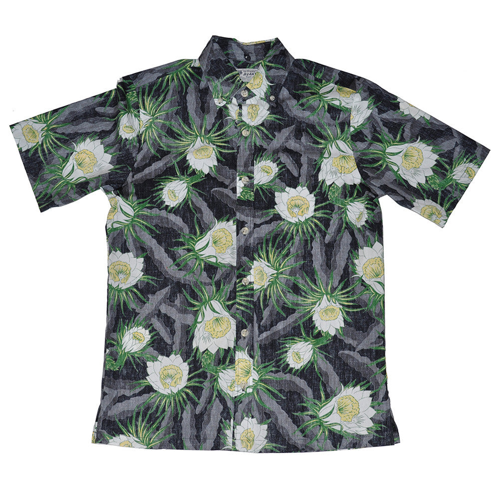 Men's Punahou Aloha Shirt - Black