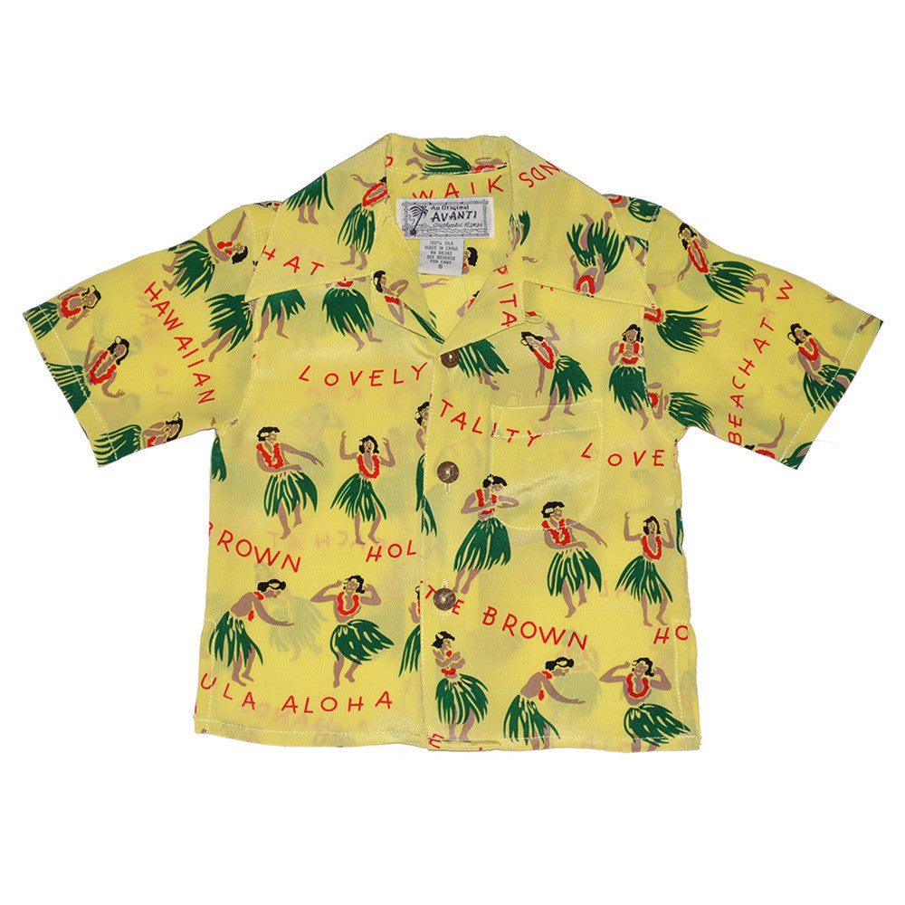 Boy's Hula Hands Hawaiian Shirt