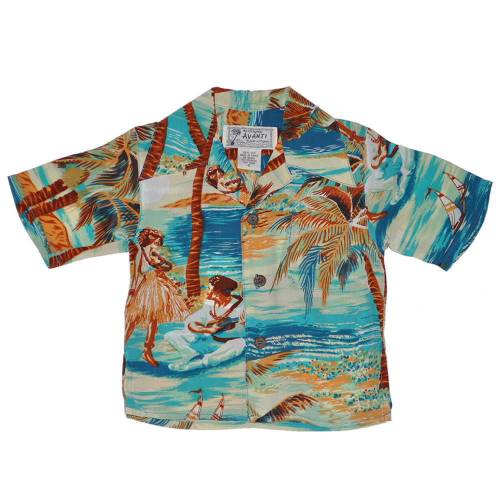 Boy's Hula Hawaiian Shirt