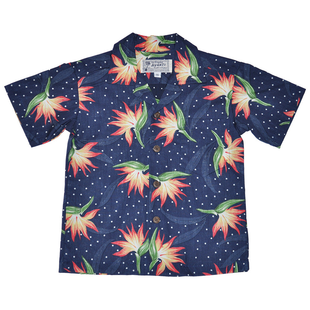 Boy's Paradise Polka Aloha Shirt
