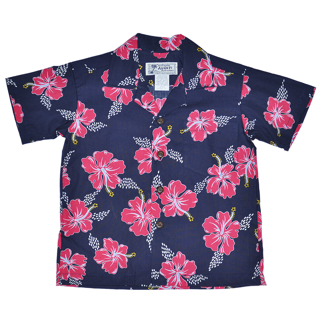 Boy's Hibiscus Trails Aloha Shirt