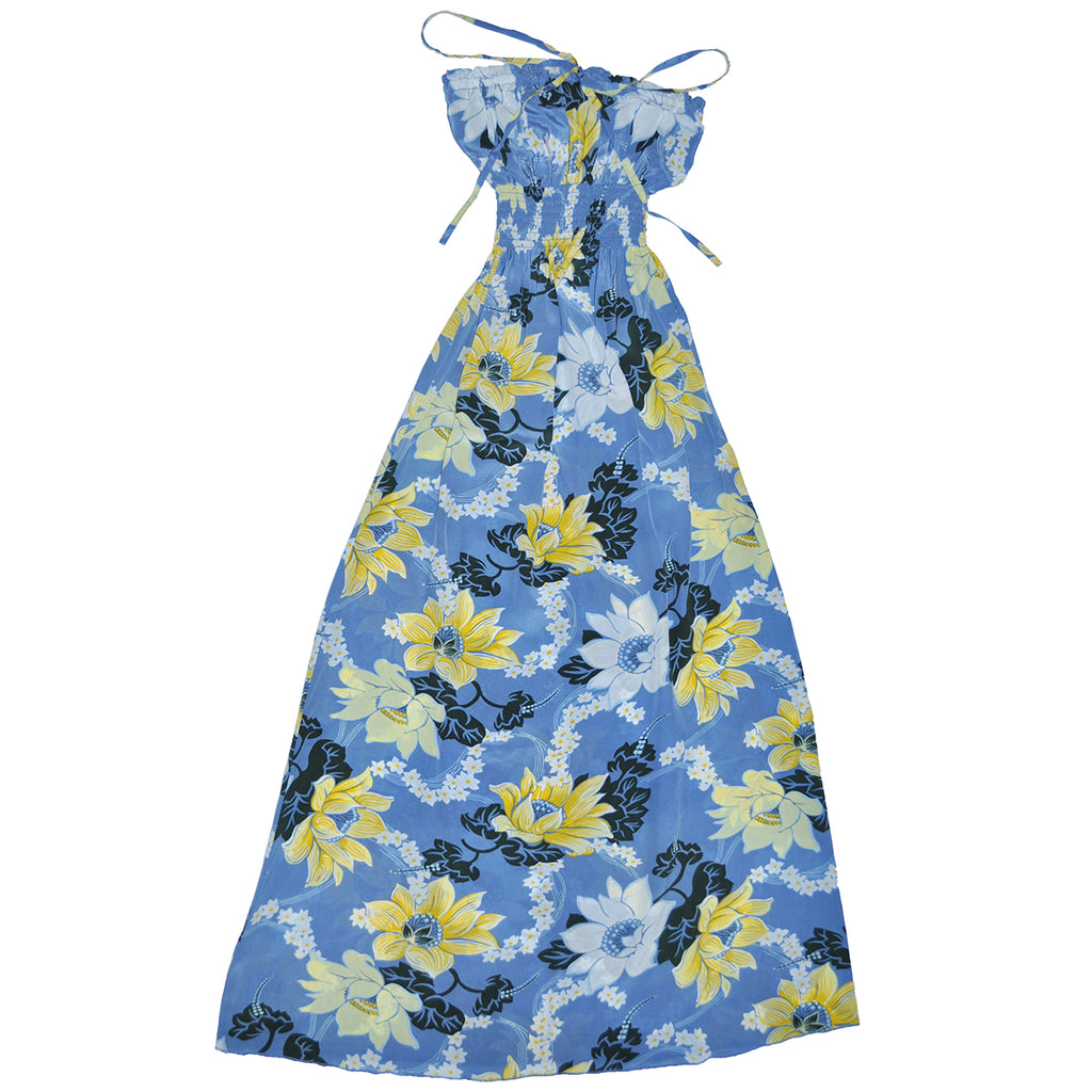 Women's Keanu Long Halter Dress - Blue