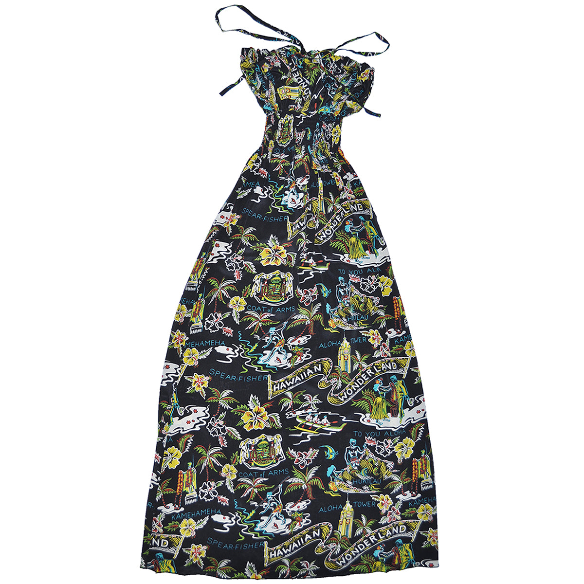 Wonderland (Long Halter Dress) - Black Wonderland (Long Halter Dress) - Black