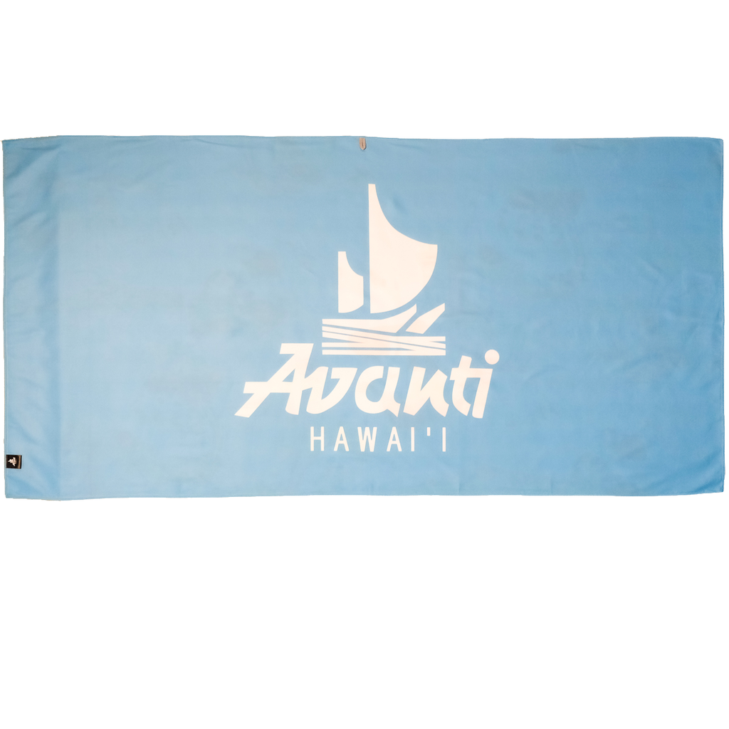 Aloha Greeting Anywhere Towel - Blue