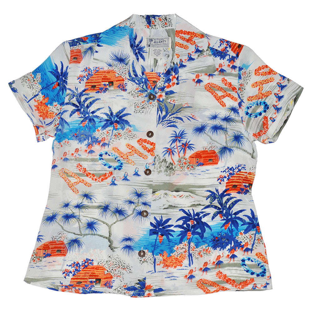 Women's Aloha Hawaii Hawaiian Shirt