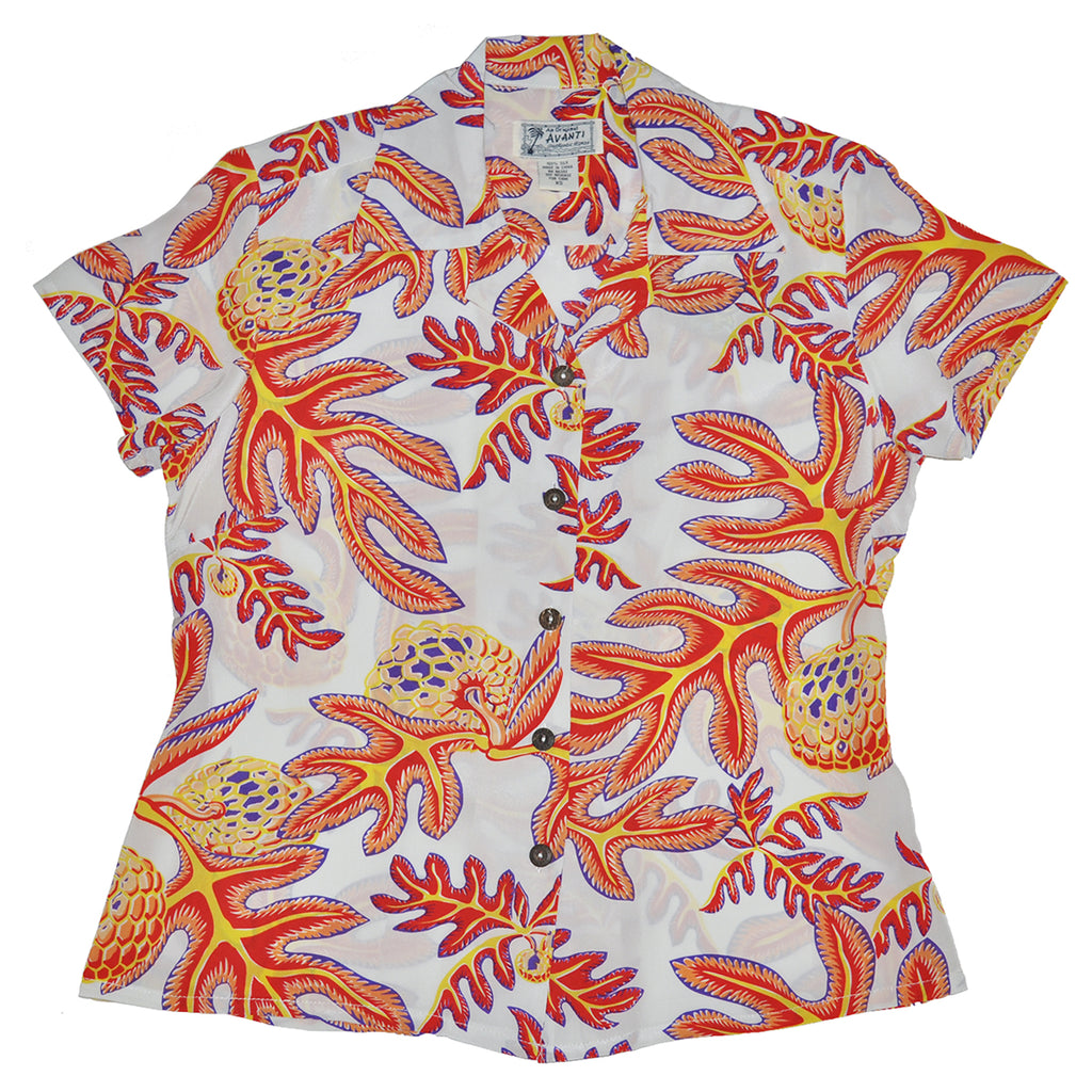 Women's Ulu Fruit Hawaiian Shirt