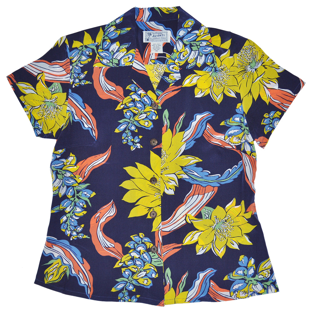 Women's Big Floral Hawaiian Shirt
