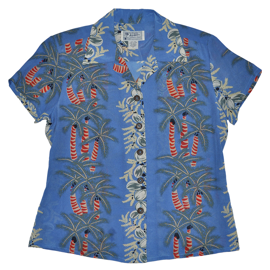 Women's Coconut Palm Hawaiian Shirt
