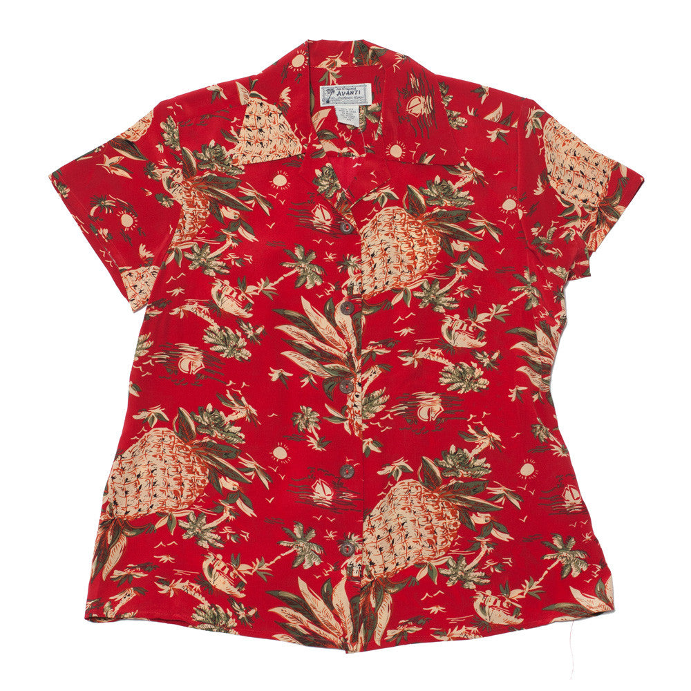 Women's Pineapple Hut Hawaiian Shirt