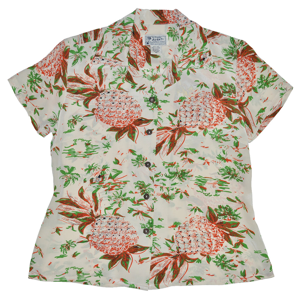 Women's Pineapple Hut Hawaiian Shirt
