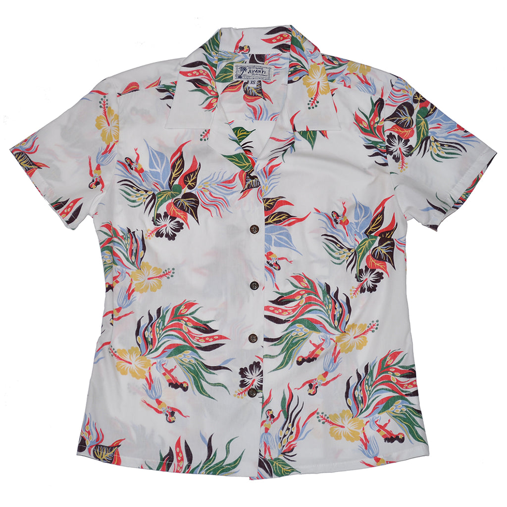 Women's Hula Bloom Aloha Shirt