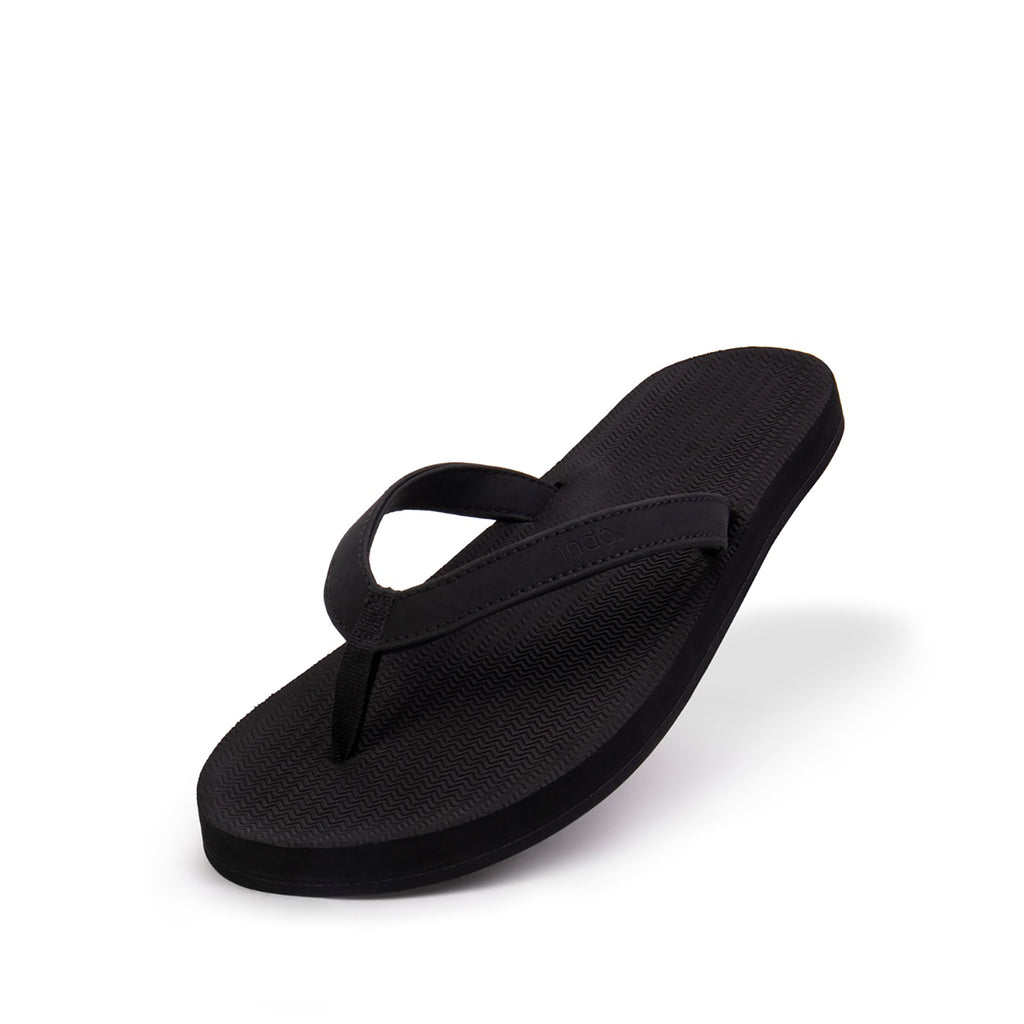 Indosole Women's Slippers - Black