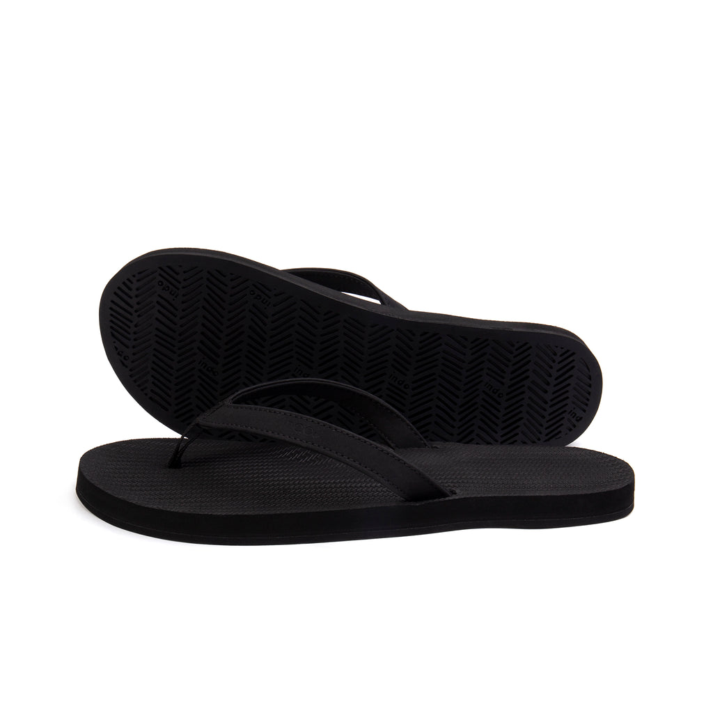 Indosole Women's Slippers - Black
